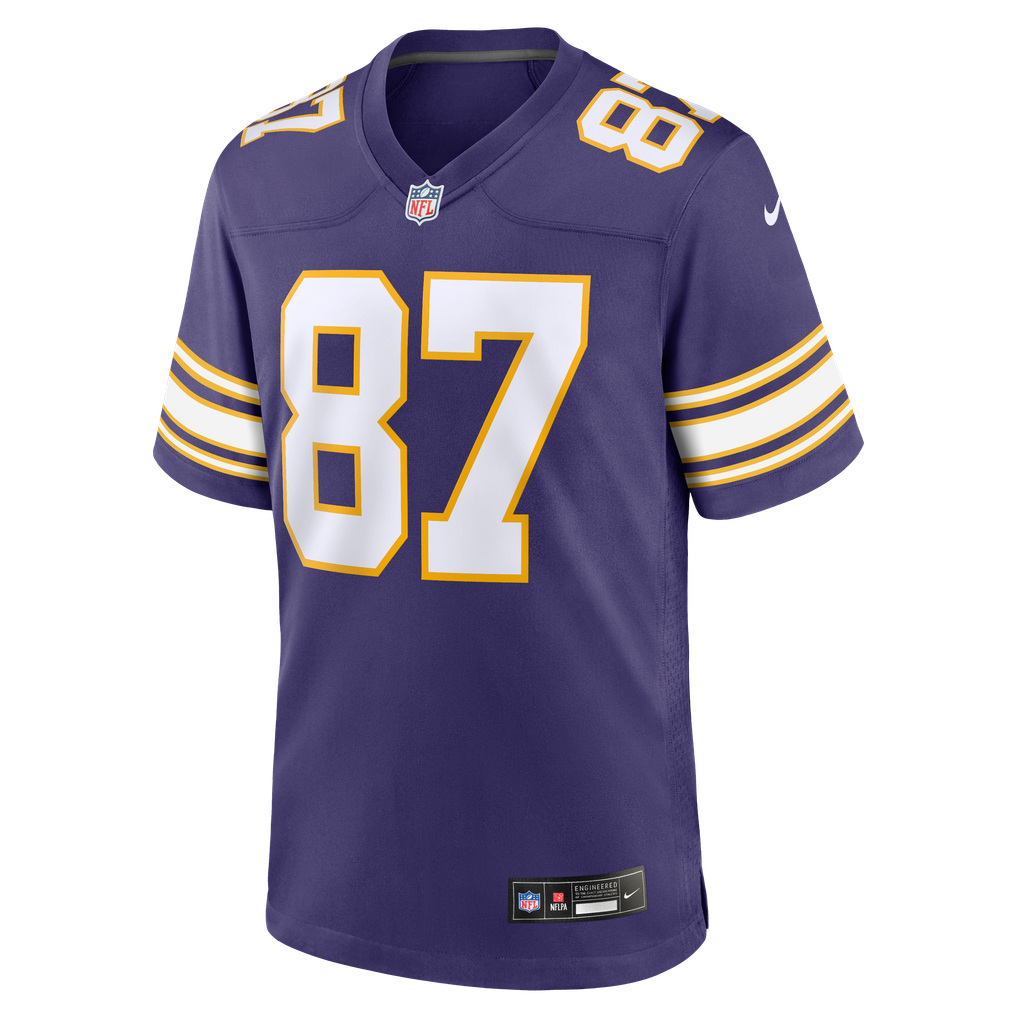 Men's Minnesota Vikings T.J. Hockenson Nike Purple Classic Player Game Jersey - Image 7