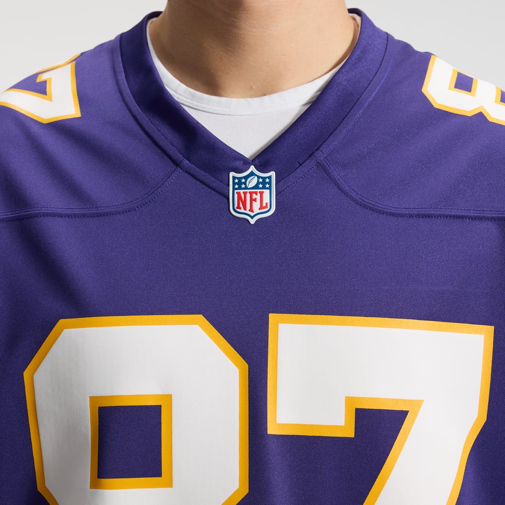 Men's Minnesota Vikings T.J. Hockenson Nike Purple Classic Player Game Jersey - Image 10