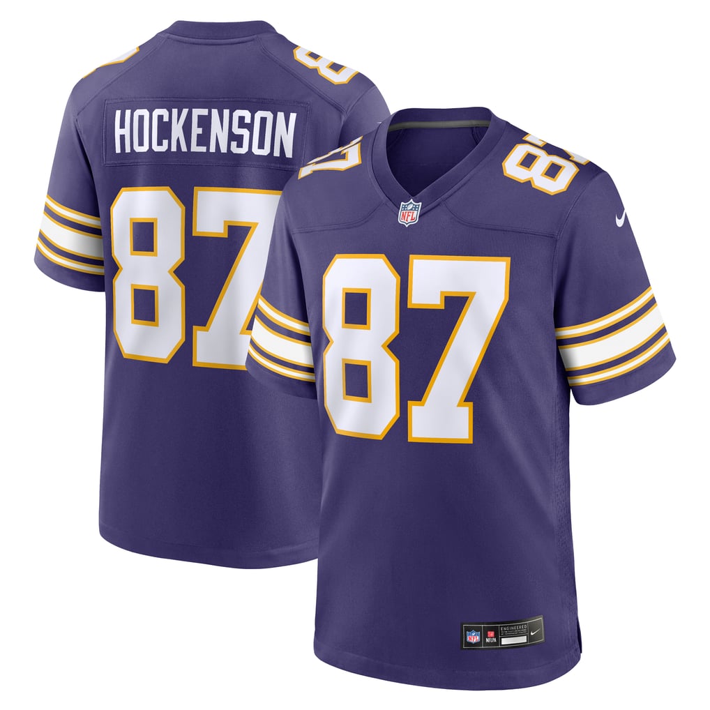 Men's Minnesota Vikings T.J. Hockenson Nike Purple Classic Player Game Jersey - Image 1
