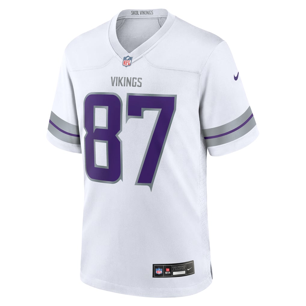 Men's Minnesota Vikings T.J. Hockenson Nike White Alternate Game Player Jersey - Image 3