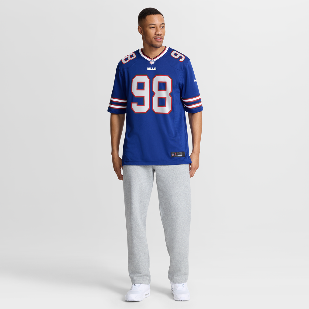 Men's Buffalo Bills T.J. Sanders Nike  Royal Team Game Jersey - Image 8
