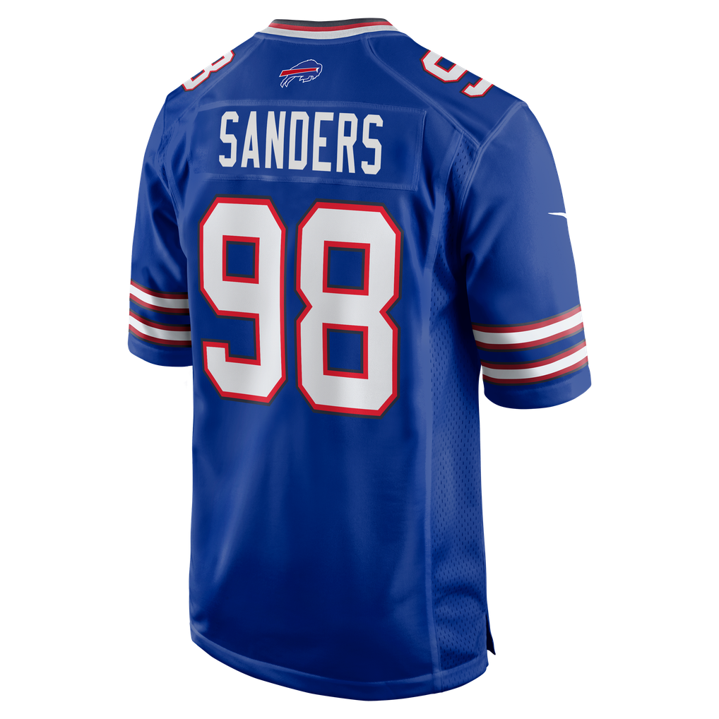 Men's Buffalo Bills T.J. Sanders Nike  Royal Team Game Jersey - Image 4