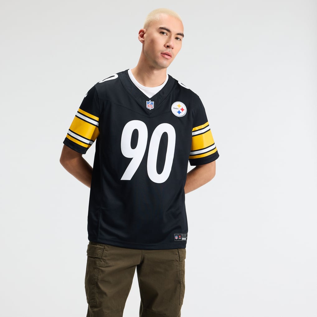 Men's Pittsburgh Steelers T.J. Watt Nike Black Team Vapor F.U.S.E. Stitched Limited Jersey - Image 3