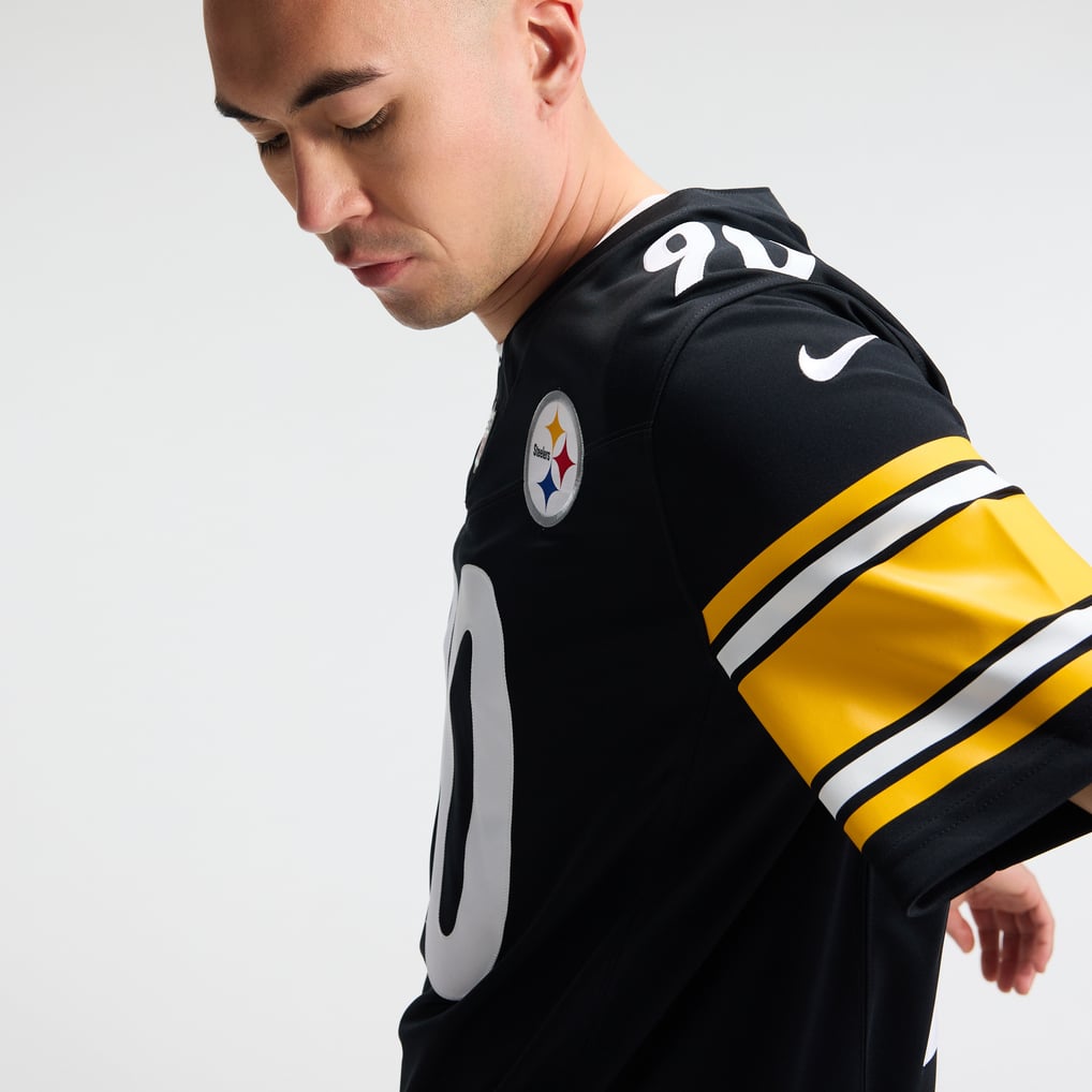 Men's Pittsburgh Steelers T.J. Watt Nike Black Team Vapor F.U.S.E. Stitched Limited Jersey - Image 10