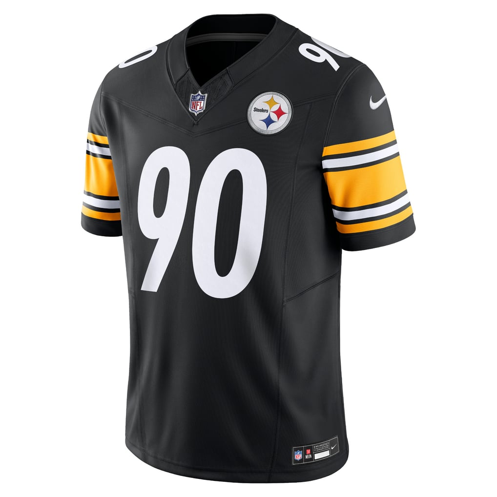 Men's Pittsburgh Steelers T.J. Watt Nike Black Vapor F.U.S.E. Limited Jersey - Image 3