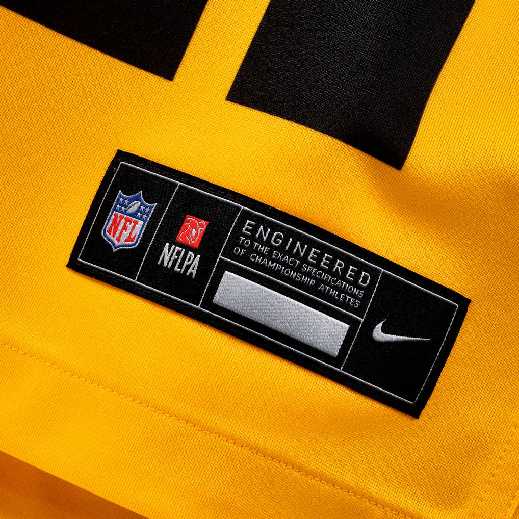 Men's Pittsburgh Steelers T.J. Watt Nike Gold Alternate 1933 Throwback Game Jersey - Image 10