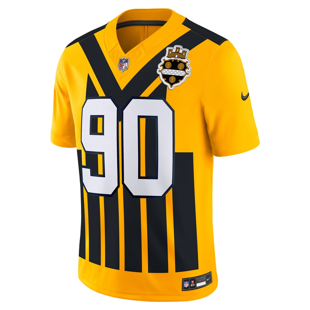 Men's Pittsburgh Steelers T.J. Watt Nike Gold Alternate Vapor F.U.S.E. Limited Jersey - Image 3
