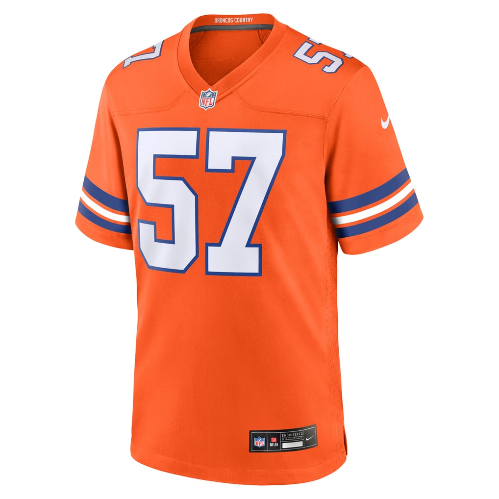 Men's Denver Broncos Tom Jackson Nike Orange Retired Player Alternate Game Jersey - Image 3