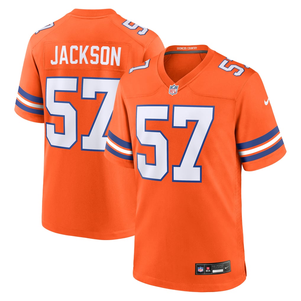 Men's Denver Broncos Tom Jackson Nike Orange Retired Player Alternate Game Jersey - Image 1
