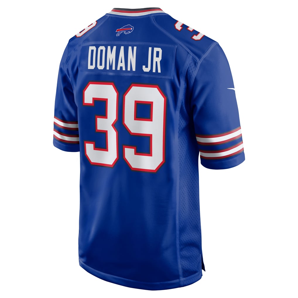 Men's Buffalo Bills Tommy Doman Jr Nike Royal Team Game Jersey - Image 6