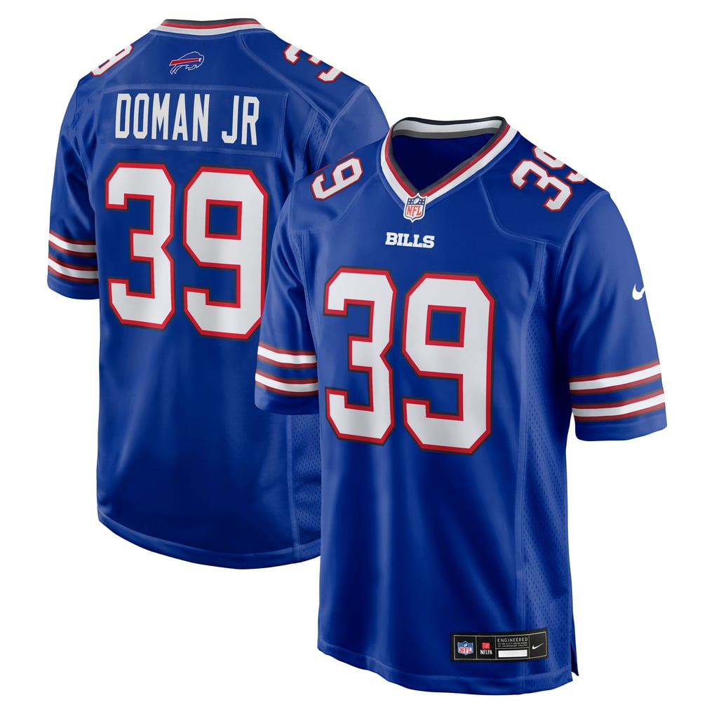 Men's Buffalo Bills Tommy Doman Jr Nike Royal Team Game Jersey - Image 1