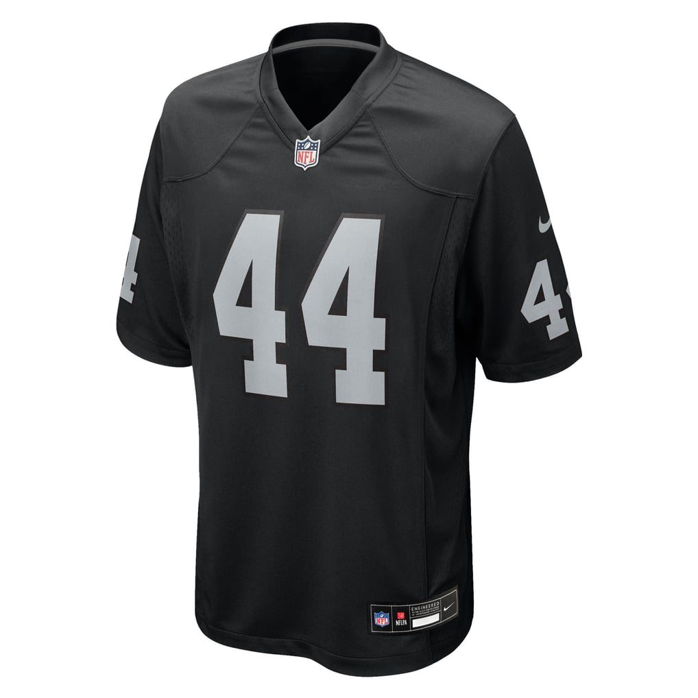 Men's Las Vegas Raiders Tommy Eichenberg Nike  Black Team Game Jersey - Image 3