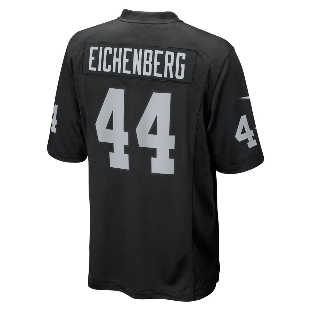 Men's Las Vegas Raiders Tommy Eichenberg Nike  Black Team Game Jersey - Image 4