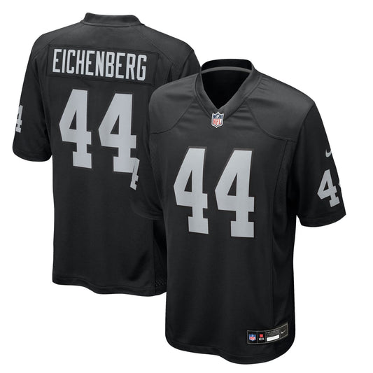 Men's Las Vegas Raiders Tommy Eichenberg Nike  Black Team Game Jersey - Image 1