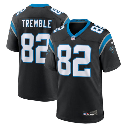 Men's Carolina Panthers Tommy Tremble Nike Black Team Game Jersey - Image 1