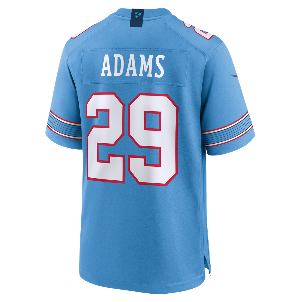 Men's Tennessee Titans Tony Adams Nike Light Blue Team Game Jersey - Image 4