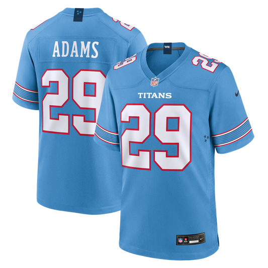 Men's Tennessee Titans Tony Adams Nike Light Blue Team Game Jersey - Image 1
