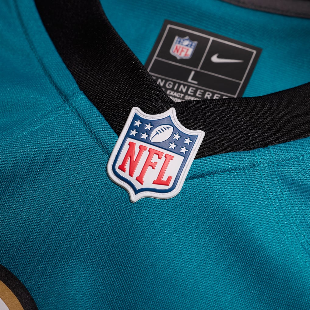 Men's Jacksonville Jaguars Tony Boselli Nike Teal Prowler Throwback Retired Player Game Jersey - Image 5