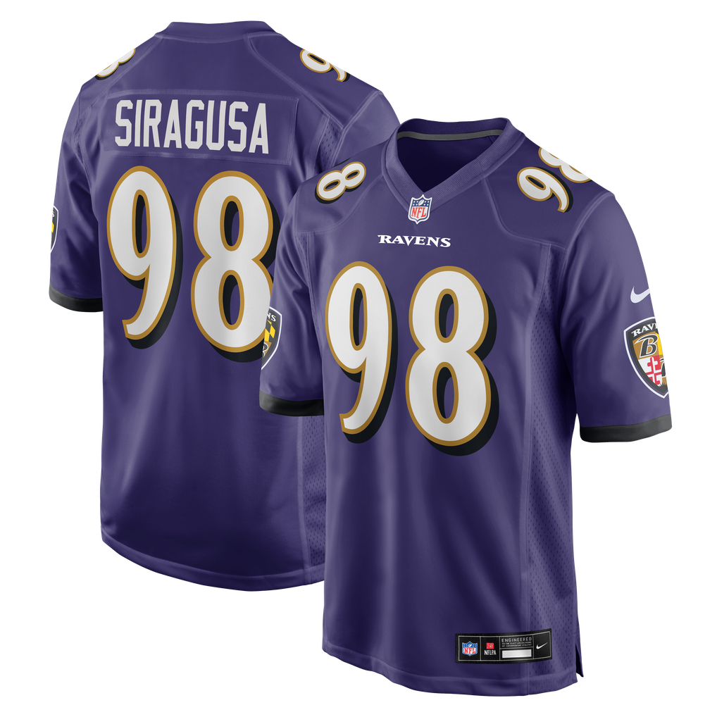 Men's Baltimore Ravens Tony Siragusa Nike Purple Game Retired Player Jersey