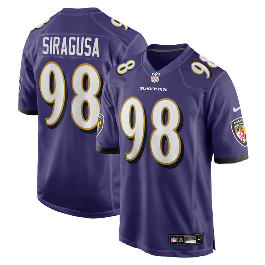 Men's Baltimore Ravens Tony Siragusa Nike Purple Game Retired Player Jersey