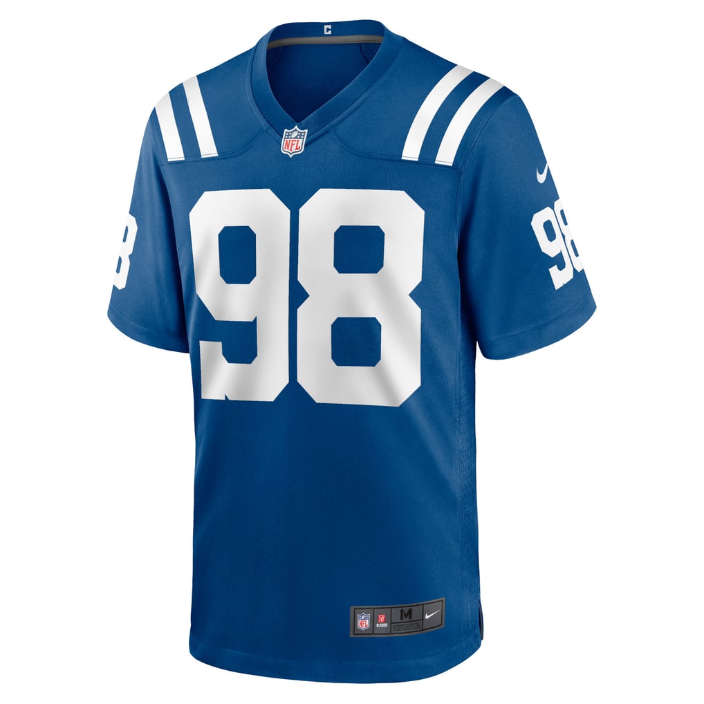 Men's Indianapolis Colts Tony Siragusa Nike Royal Game Retired Player Jersey - Image 3