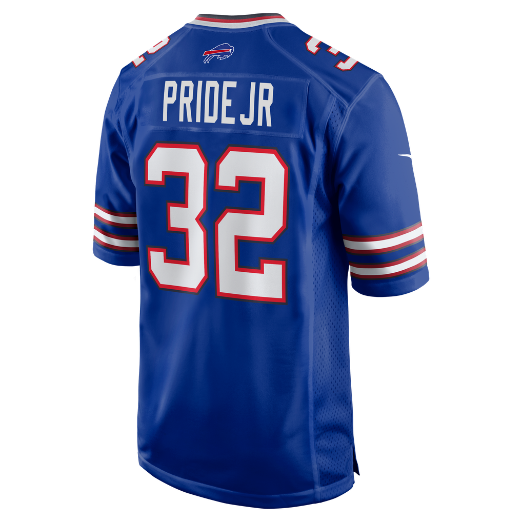 Men's Buffalo Bills Toriano Pride Jr. Nike Royal Team Game Jersey - Image 6