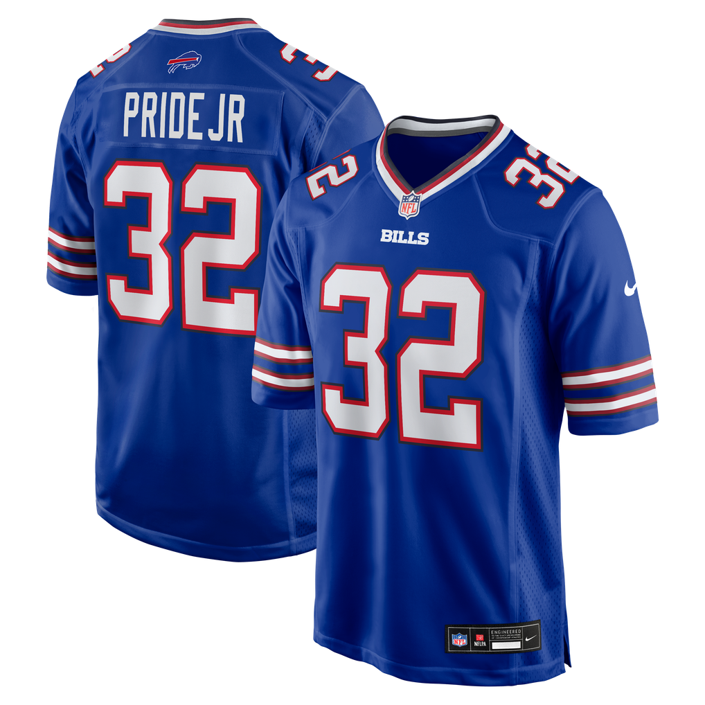 Men's Buffalo Bills Toriano Pride Jr. Nike Royal Team Game Jersey - Image 1
