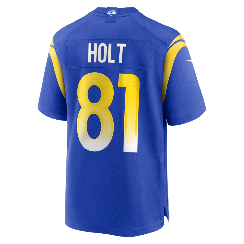 Men's Los Angeles Rams Torry Holt Nike Royal Game Retired Player Jersey - Image 4
