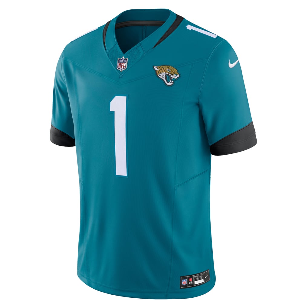 Men's Jacksonville Jaguars Travis Etienne Nike Teal Vapor F.U.S.E. Limited Jersey - Image 3