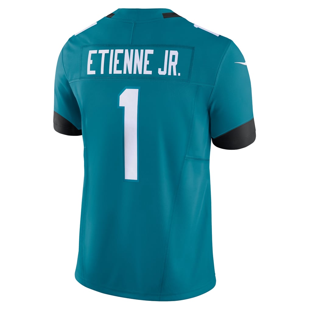 Men's Jacksonville Jaguars Travis Etienne Nike Teal Vapor F.U.S.E. Limited Jersey - Image 4