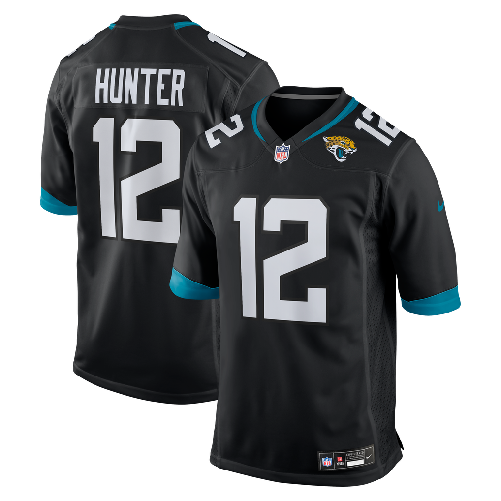 Men's Jacksonville Jaguars Travis Hunter Nike Black Alternate Game Jersey - Image 2