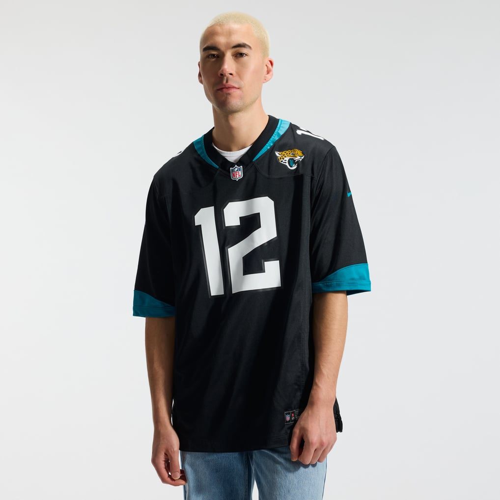 Men's Jacksonville Jaguars Travis Hunter Nike Black Alternate Game Jersey - Image 3