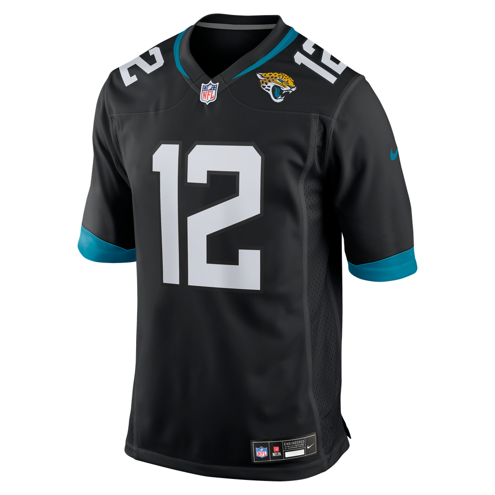 Men's Jacksonville Jaguars Travis Hunter Nike Black Alternate Game Jersey - Image 7