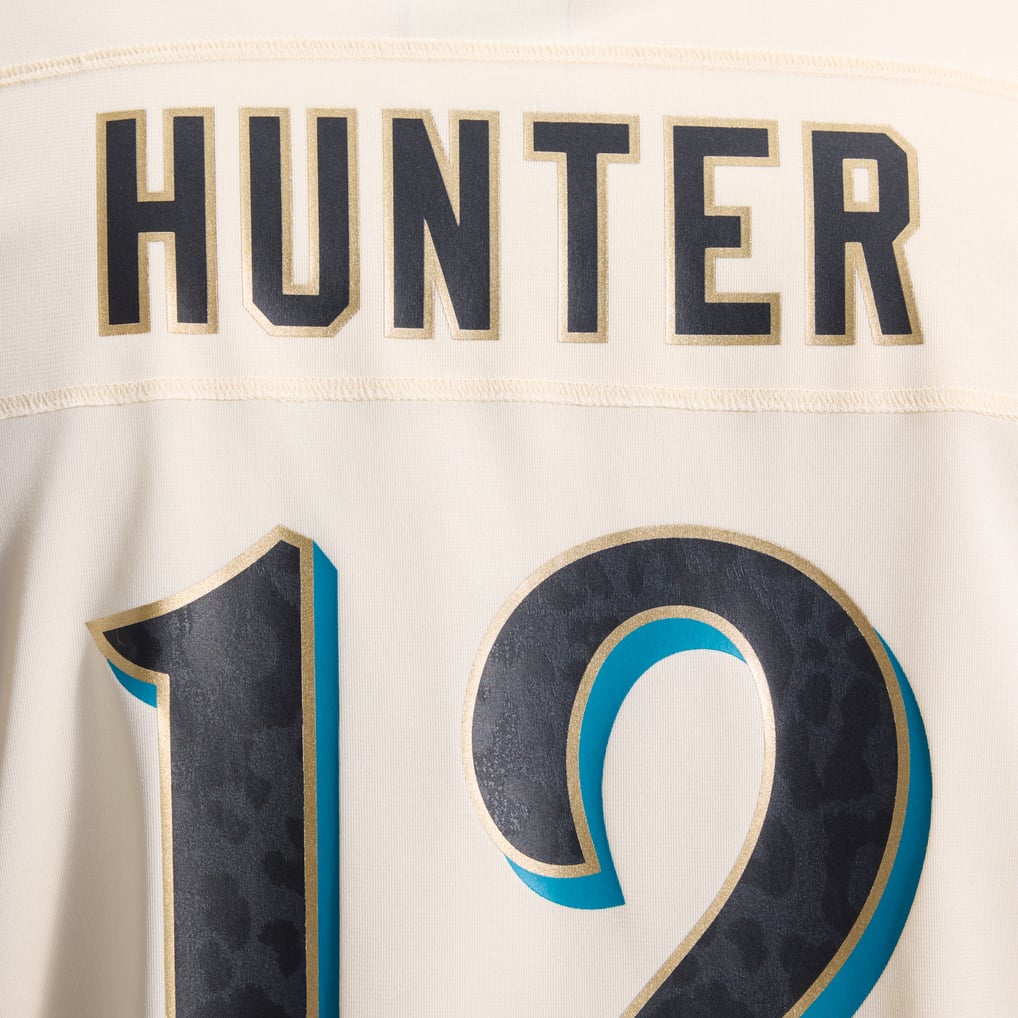 Men's Jacksonville Jaguars Travis Hunter Nike Natural 2026 Rivalries Collection Game Jersey - Image 19