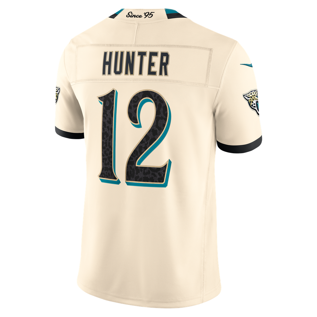 Men's Jacksonville Jaguars Travis Hunter Nike Natural 2026 Rivalries Collection Stitched Limited Jersey - Image 4