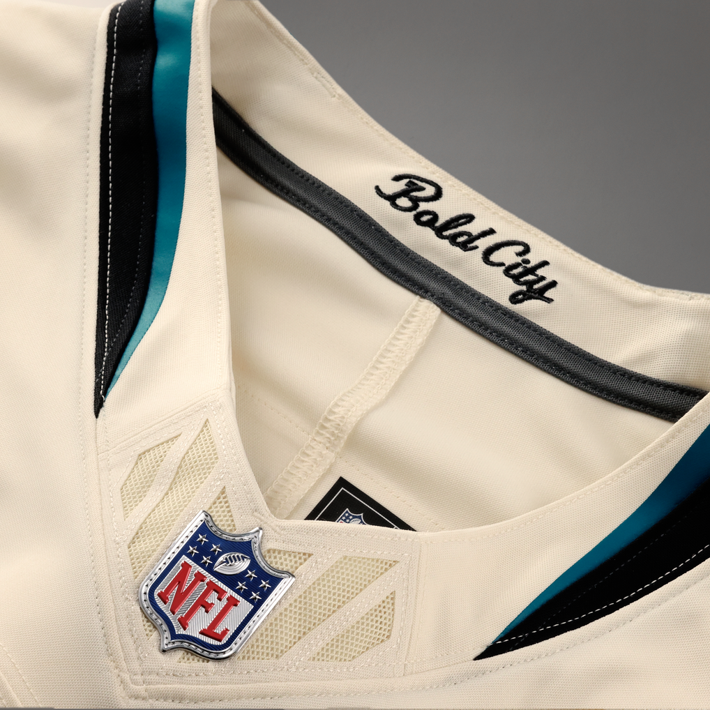 Men's Jacksonville Jaguars Travis Hunter Nike Natural 2026 Rivalries Collection Stitched Limited Jersey - Image 7