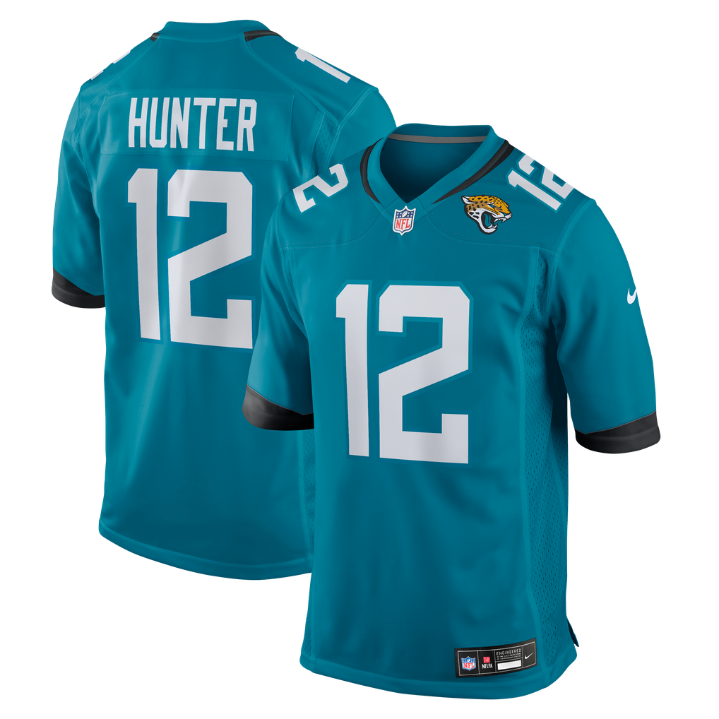 Men's Jacksonville Jaguars Travis Hunter Nike Teal Team Game Jersey - Image 2