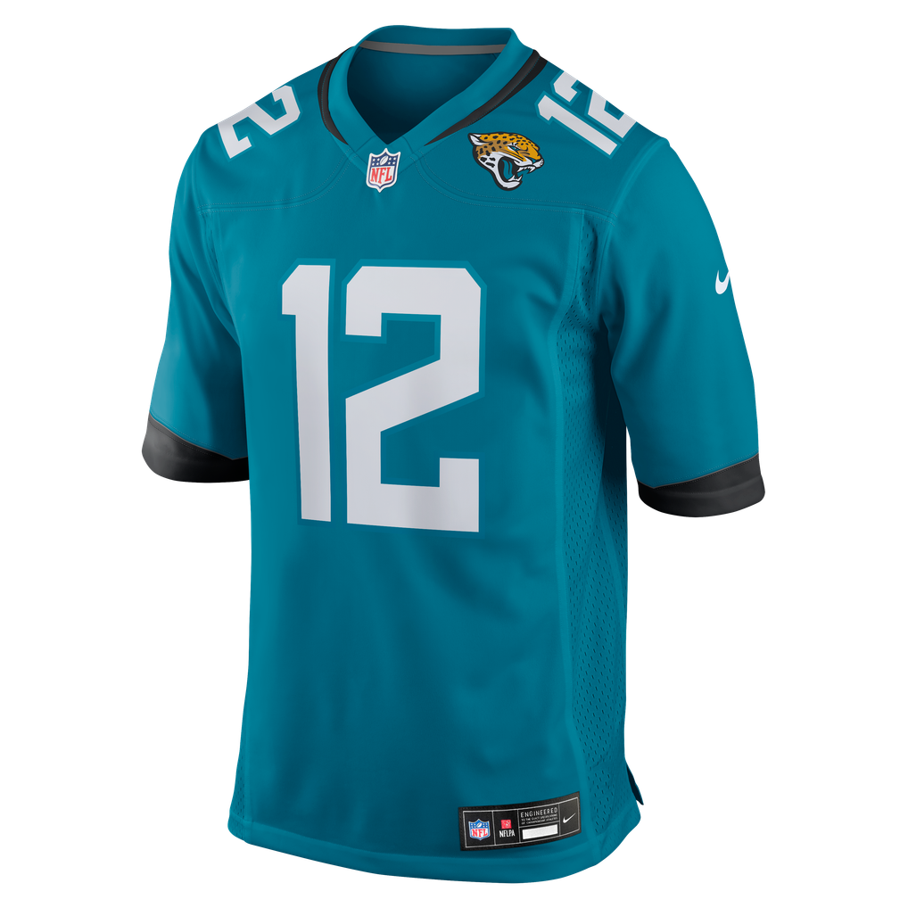Men's Jacksonville Jaguars Travis Hunter Nike Teal Team Game Jersey - Image 3