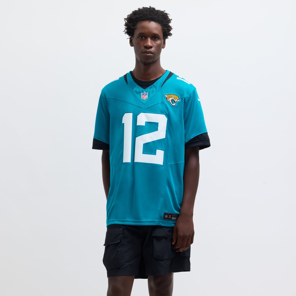 Men's Jacksonville Jaguars Travis Hunter Nike Teal Team Limited Jersey - Image 5