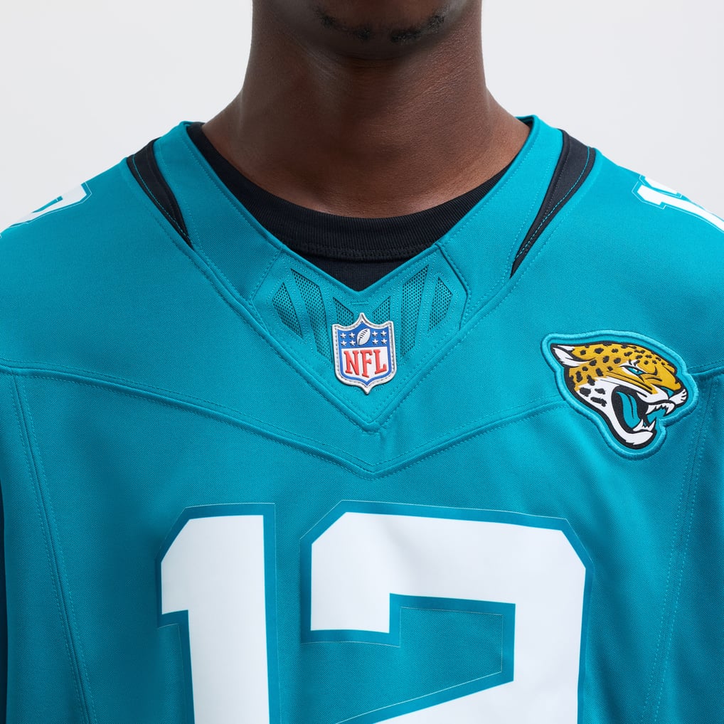 Men's Jacksonville Jaguars Travis Hunter Nike Teal Team Limited Jersey - Image 8