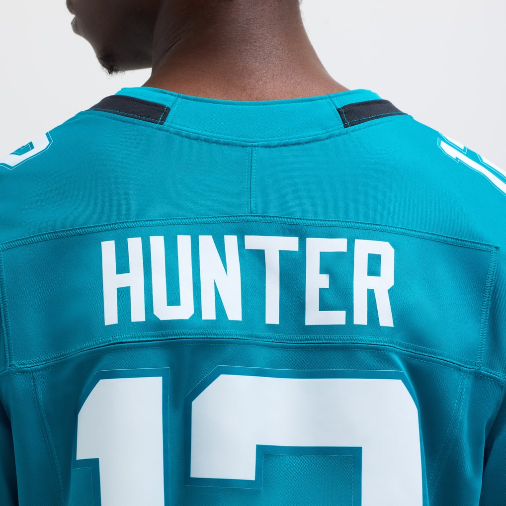 Men's Jacksonville Jaguars Travis Hunter Nike Teal Team Limited Jersey - Image 9