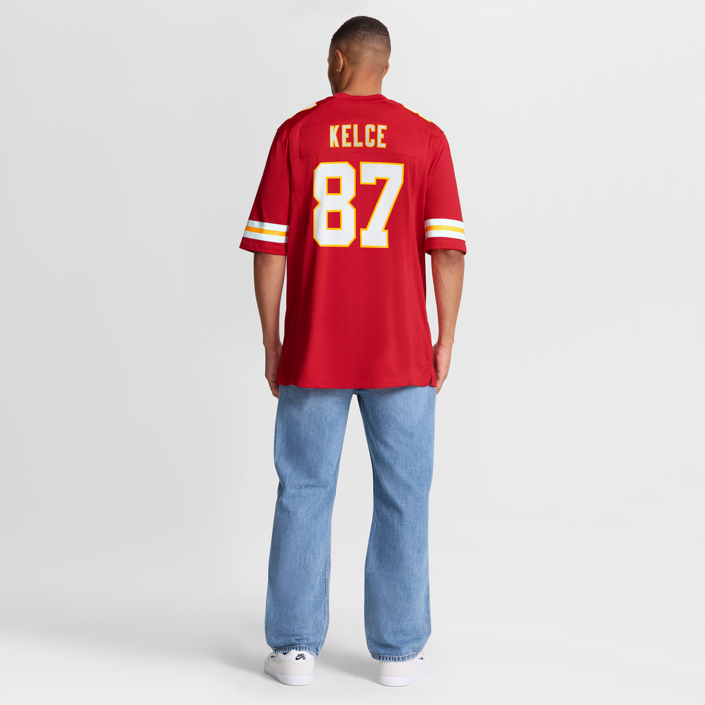 Men's Kansas City Chiefs Travis Kelce Nike Red Game Jersey - Image 9