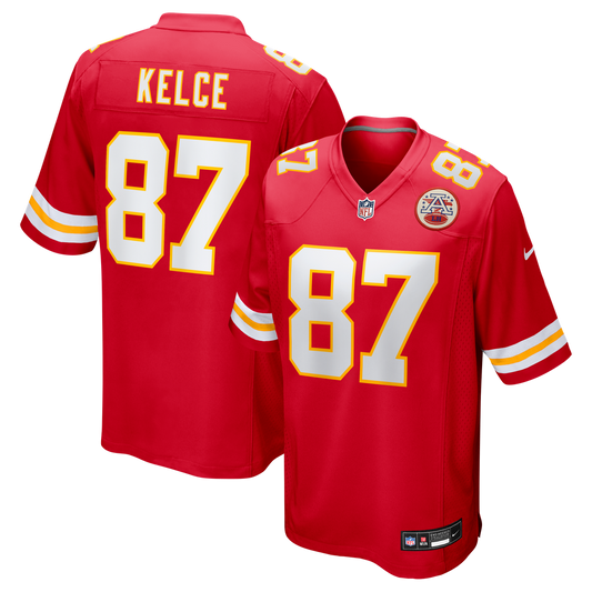 Men's Kansas City Chiefs Travis Kelce Nike Red Game Jersey - Image 1