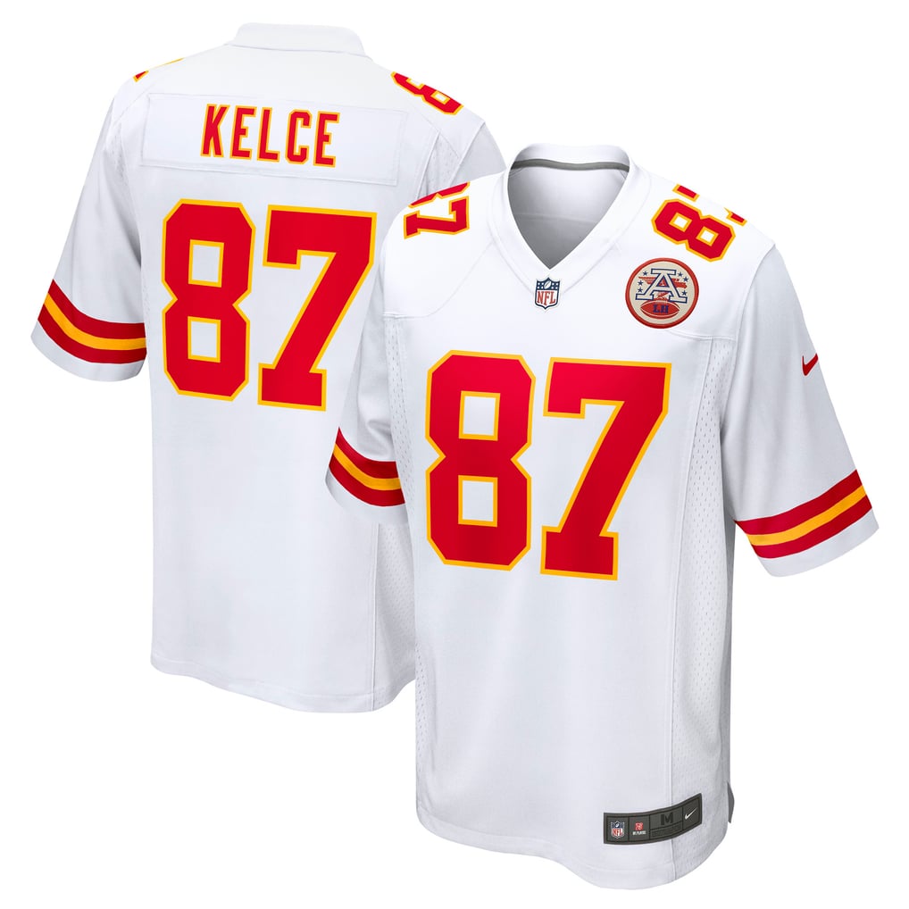 Men's Kansas City Chiefs Travis Kelce Nike White Player Game Jersey - Image 1