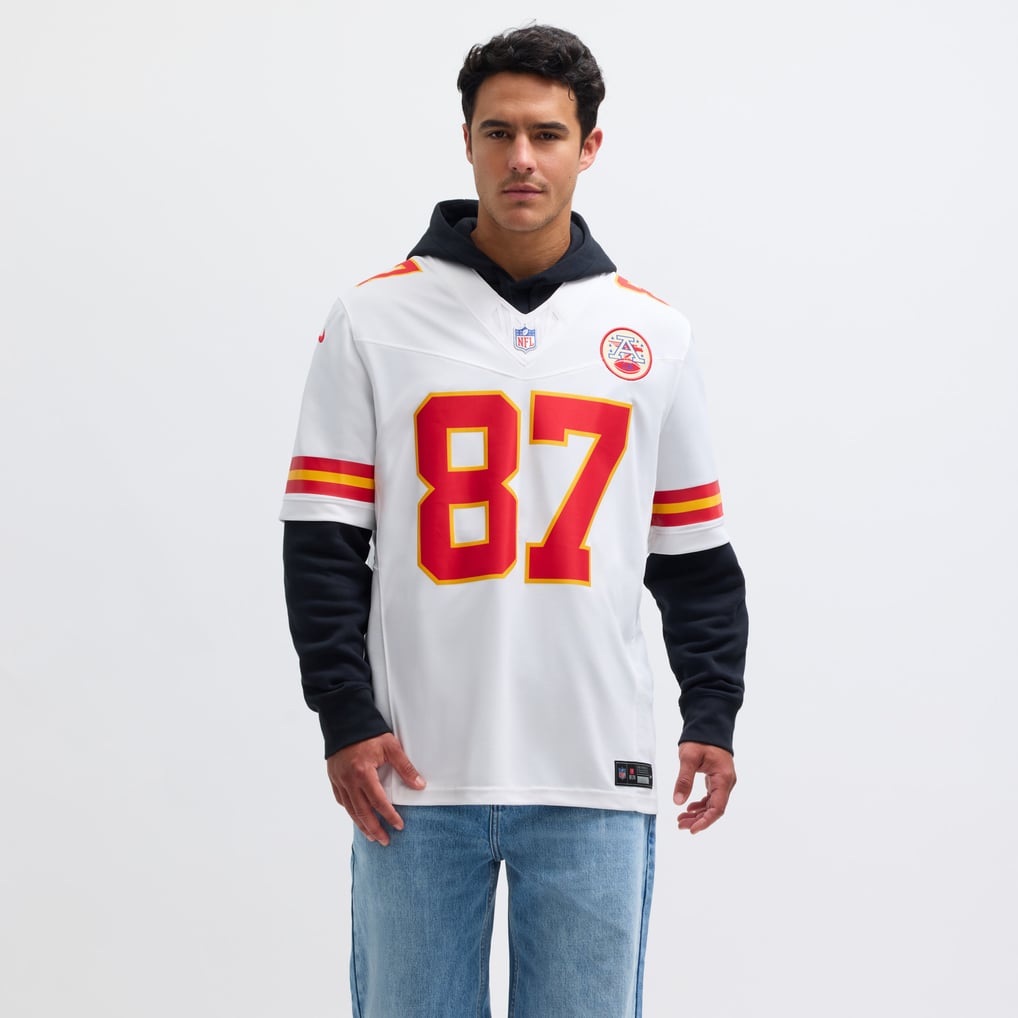 Men's Kansas City Chiefs Travis Kelce Nike White Vapor F.U.S.E. Limited Jersey - Image 5