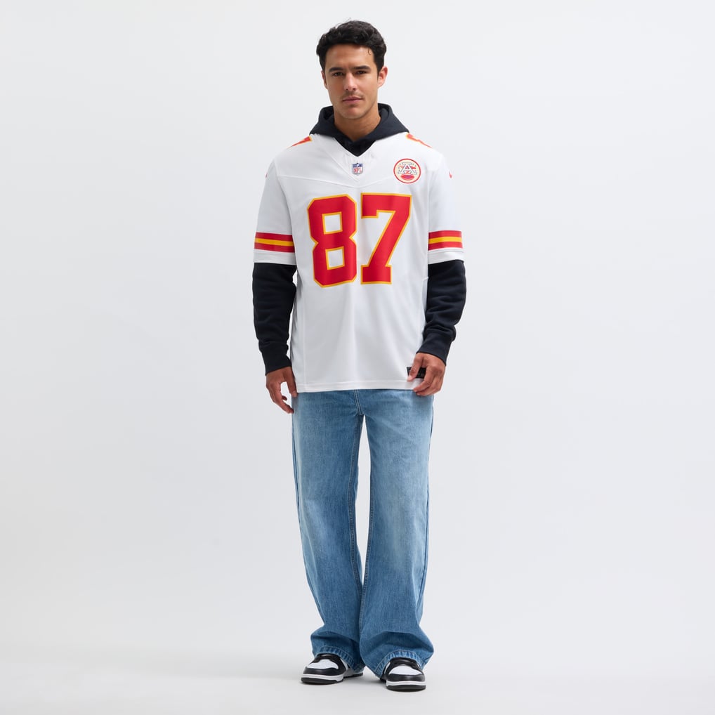 Men's Kansas City Chiefs Travis Kelce Nike White Vapor F.U.S.E. Limited Jersey - Image 7