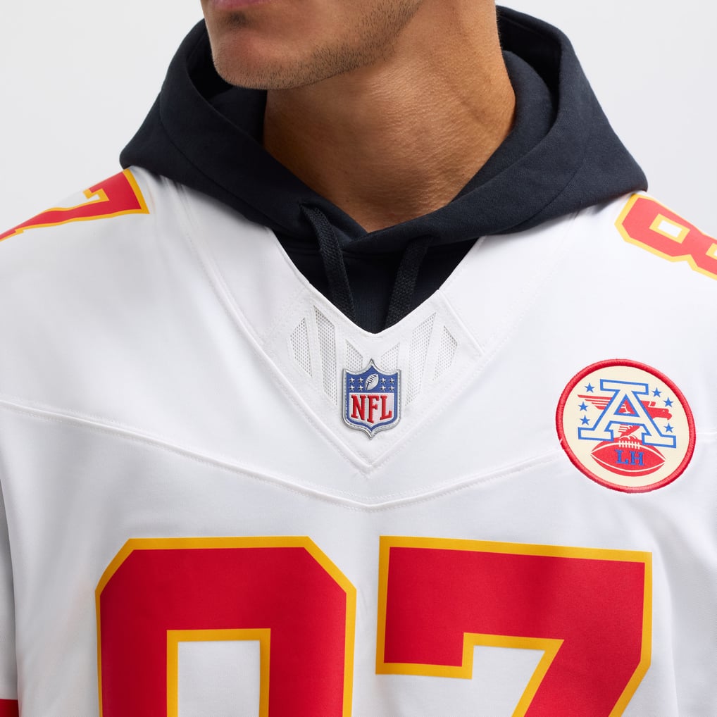 Men's Kansas City Chiefs Travis Kelce Nike White Vapor F.U.S.E. Limited Jersey - Image 8