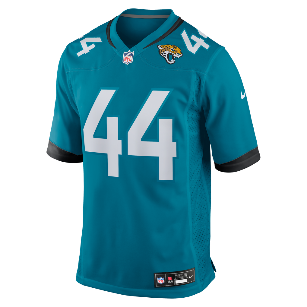 Men's Jacksonville Jaguars Travon Walker Nike Teal Player Game Jersey - Image 3