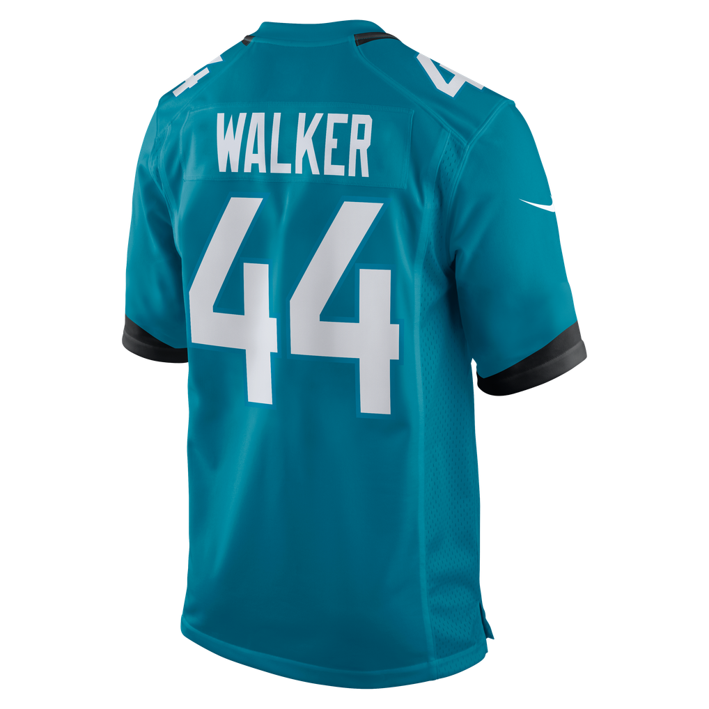 Men's Jacksonville Jaguars Travon Walker Nike Teal Player Game Jersey - Image 4