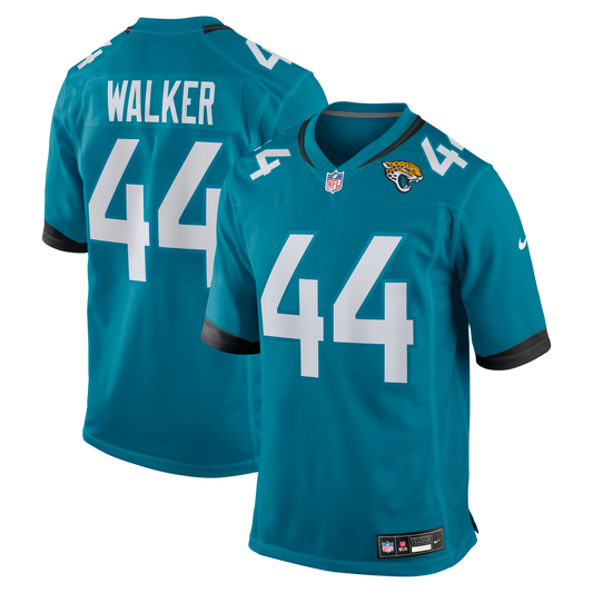 Men's Jacksonville Jaguars Travon Walker Nike Teal Player Game Jersey - Image 1